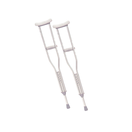 Drive Medical 10401-1 Walking Crutches with Underarm Pad and Handgrip, Youth, 1 Pair
